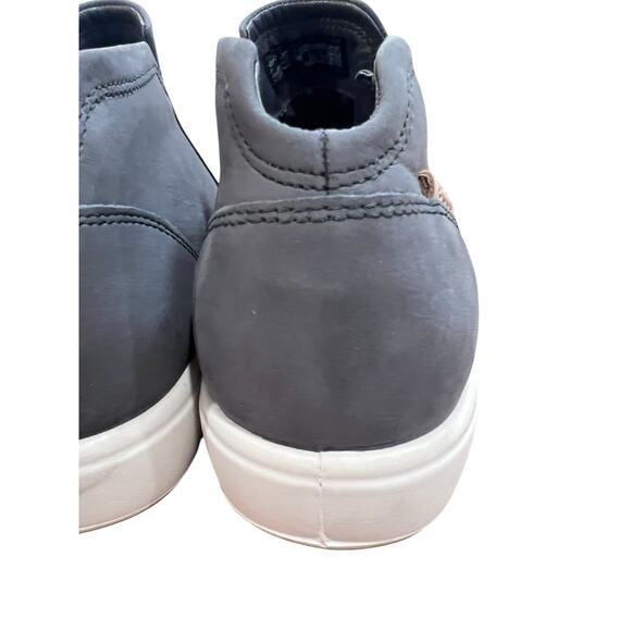 ECCO Women's Soft Nubuck Low Zip Sneaker Booties US Sz 8.5 Gray NWOB - Picture 5 of 13